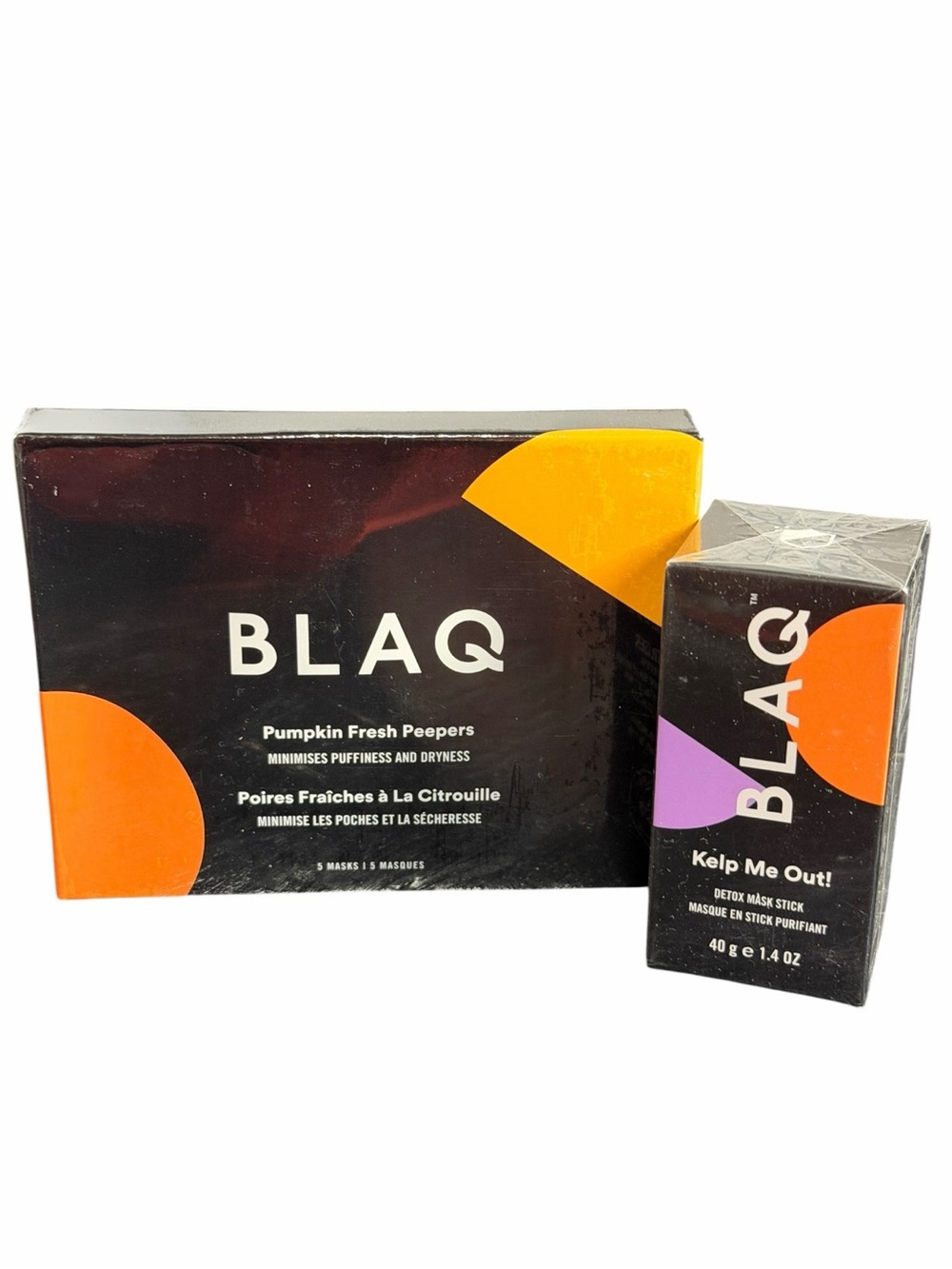 BLAQ Pumpkin Fresh Peepers Eye Masks & Kelp Me Out! Detox Mask Stick
